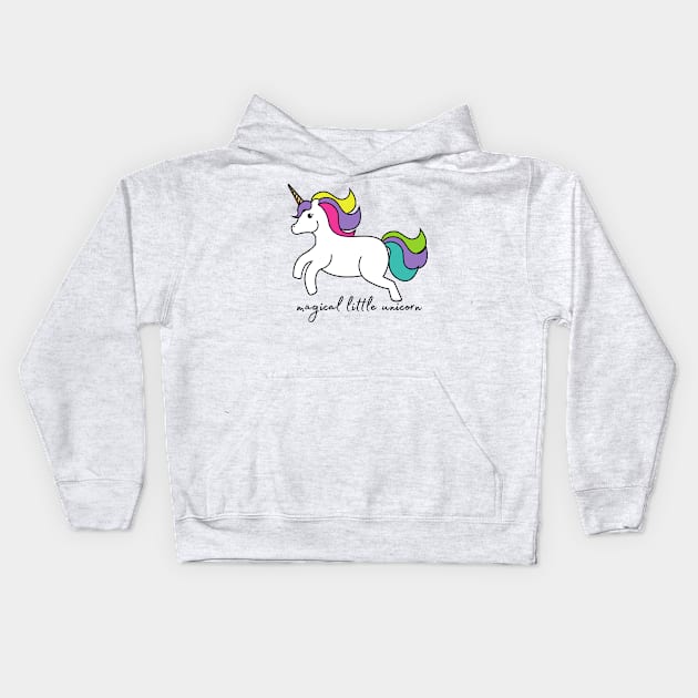 Magical Little Unicorn Kids Hoodie by Vegan Squad